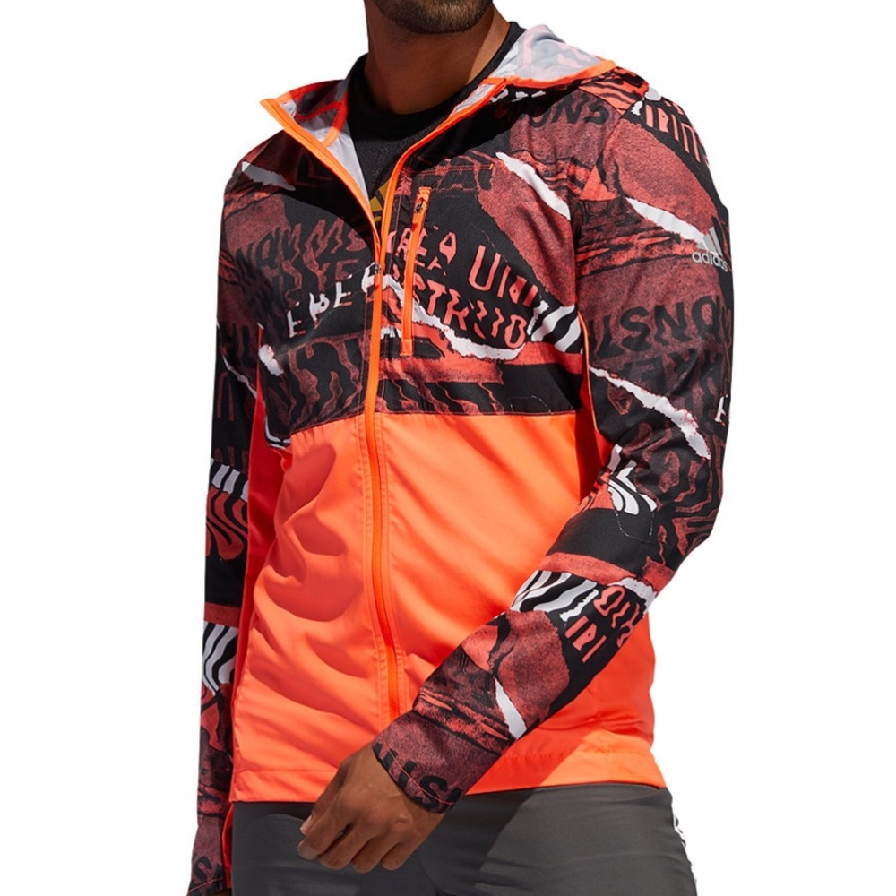 Adidas Men's Own the Run Hooded Jacket